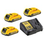 Set incarcator si 3 acumulatori DeWalt DCB115D3-QW