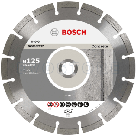Disc diamantat Bosch CONCRETE Ø125mm ⬙