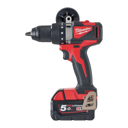 Masina de gaurit/infiletat cu 2 acumulatori Milwaukee M18 BLDD2-502X autofiletanta bormasina surubelnita cu acumulator