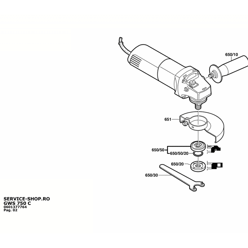 Polizor unghiular Bosch GWS 780 C Polizor unghiular Bosch GWS 780 C