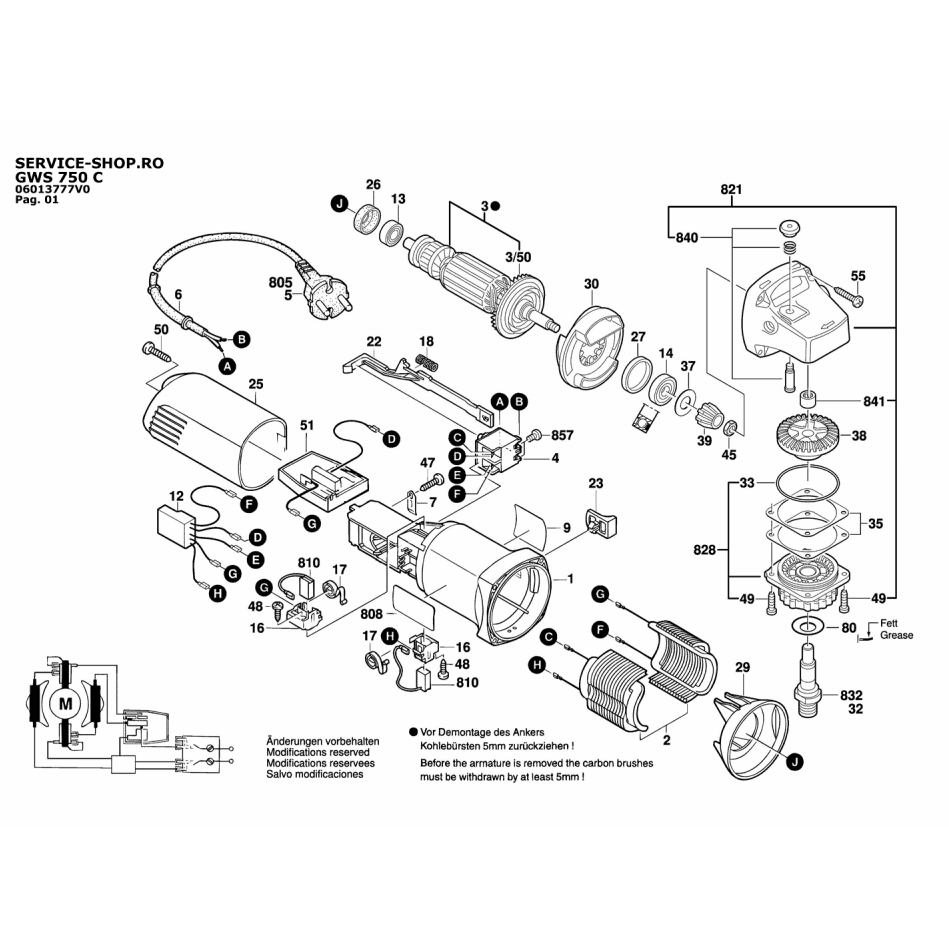 Polizor unghiular Bosch GWS 780 C Polizor unghiular Bosch GWS 780 C