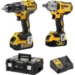Set 2 masini de gaurit si impact Dewalt DCK2077P2T