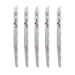 Set 5 lame fierastrau sabie Bosch HCS 240mm pentru lemn