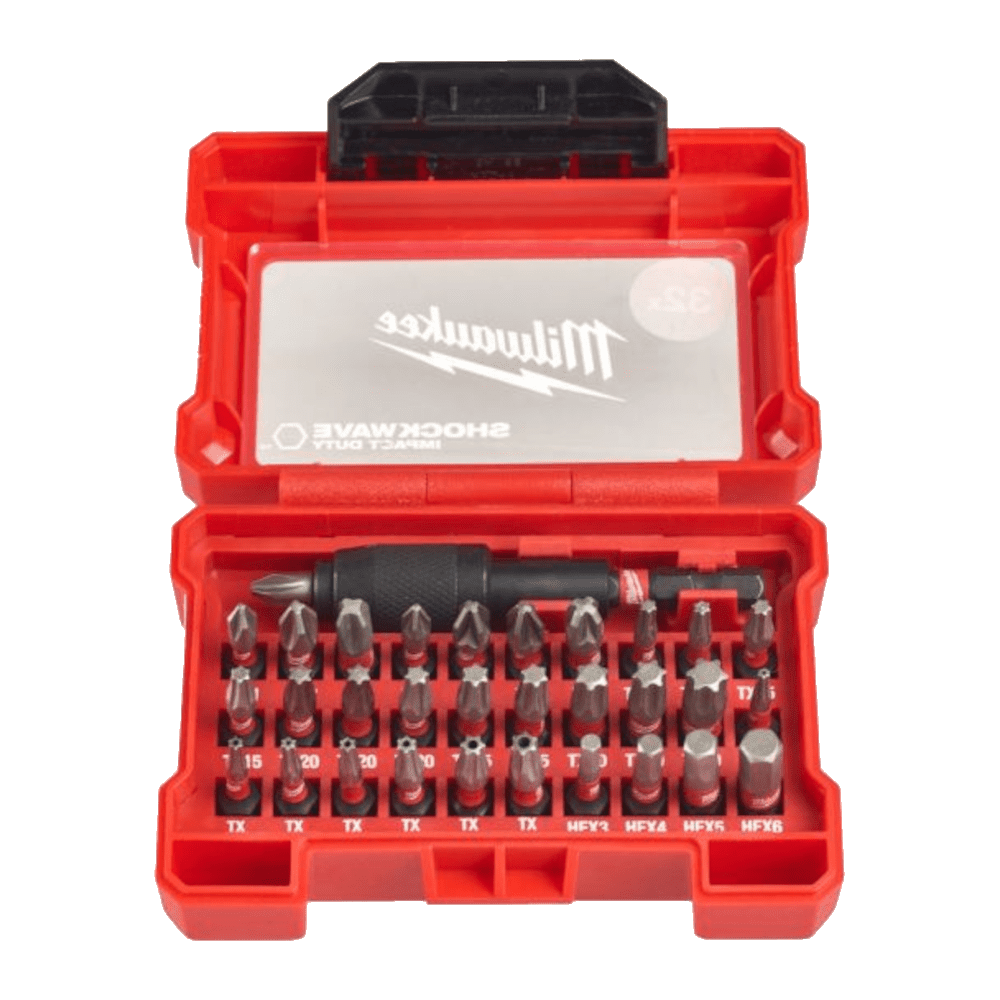 Set 32 biti in caseta Milwaukee Shockwave Set 32 biti in caseta Milwaukee Shockwave