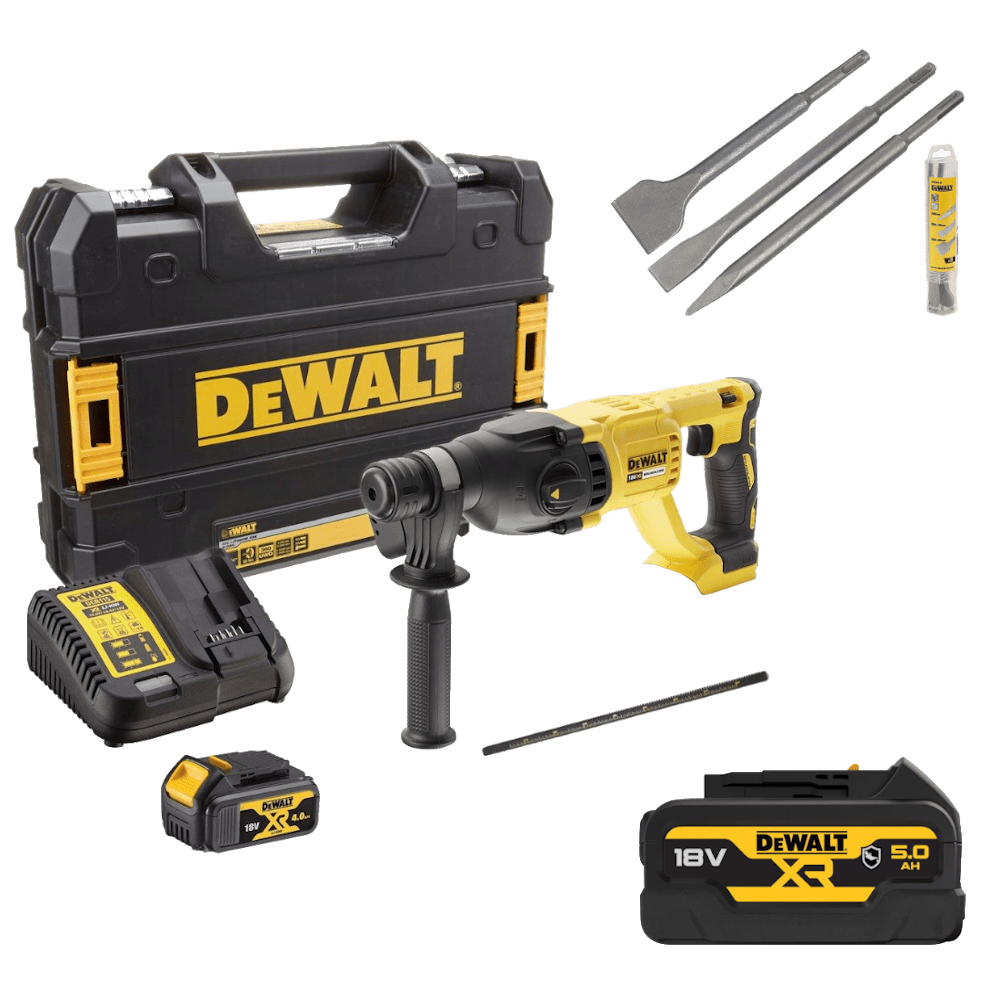 Ciocan rotopercutor cu 2 acumulatori DeWalt DCH133MP2DT Ciocan rotopercutor cu 2 acumulatori DeWalt DCH133MP2DT
