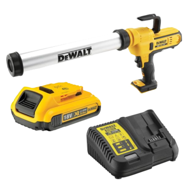 Pistol de lipit tip cartus cu 1 acumulator DeWalt DCE580D1