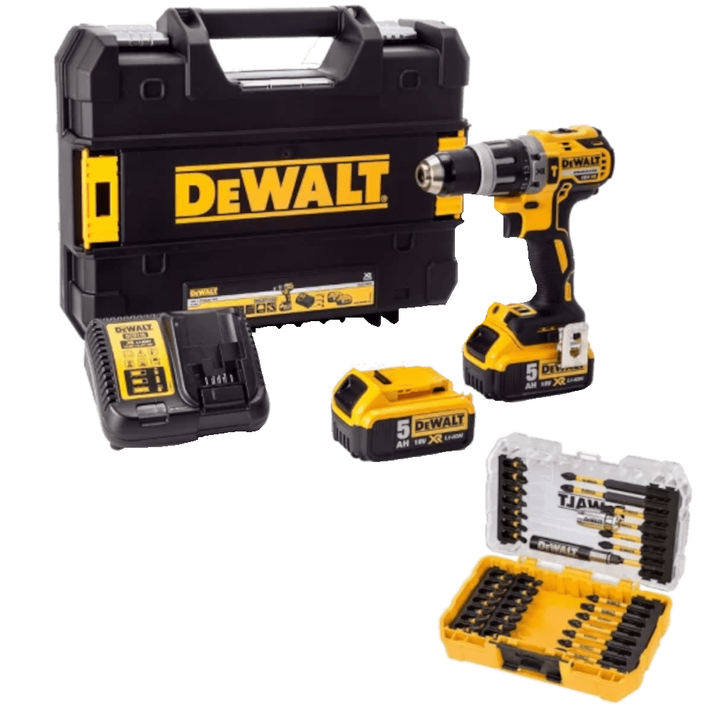 Masina de gaurit/infiletat cu percutie cu 2 acumulatori DeWalt DCD796P2DT Masina de gaurit/infiletat cu percutie cu 2 acumulatori DeWalt DCD796P2DT
