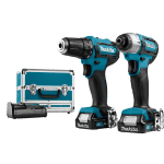 Set de 2 scule cu 2 acumulatori Makita CLX224SAX1