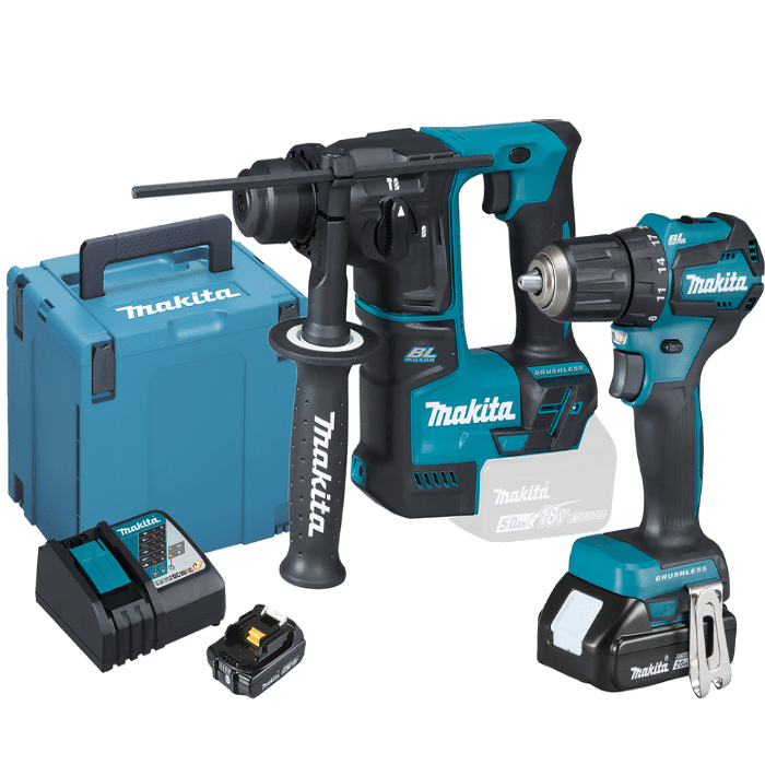 Set de 2 scule cu 2 acumulatori Makita DLX2454AJ Set de 2 scule cu 2 acumulatori Makita DLX2454AJ