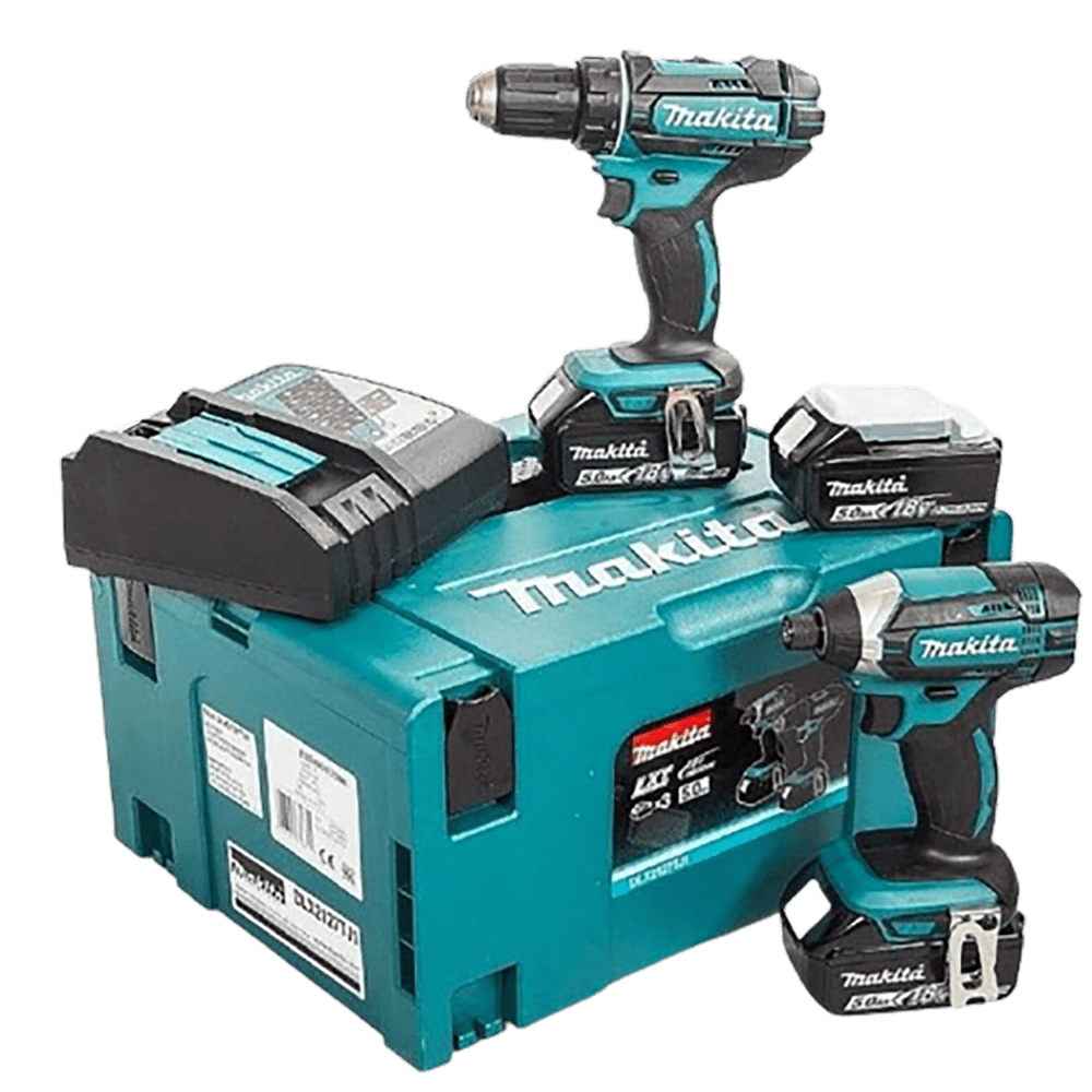 Set de 2 scule cu 3 acumulatori Makita DLX2127X1 Set de 2 scule cu 3 acumulatori Makita DLX2127X1