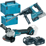 Set de 2 scule cu 2 acumulatori Makita DLX2125TJ1