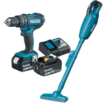 Set de 2 scule cu 2 acumulatori Makita DLX2422