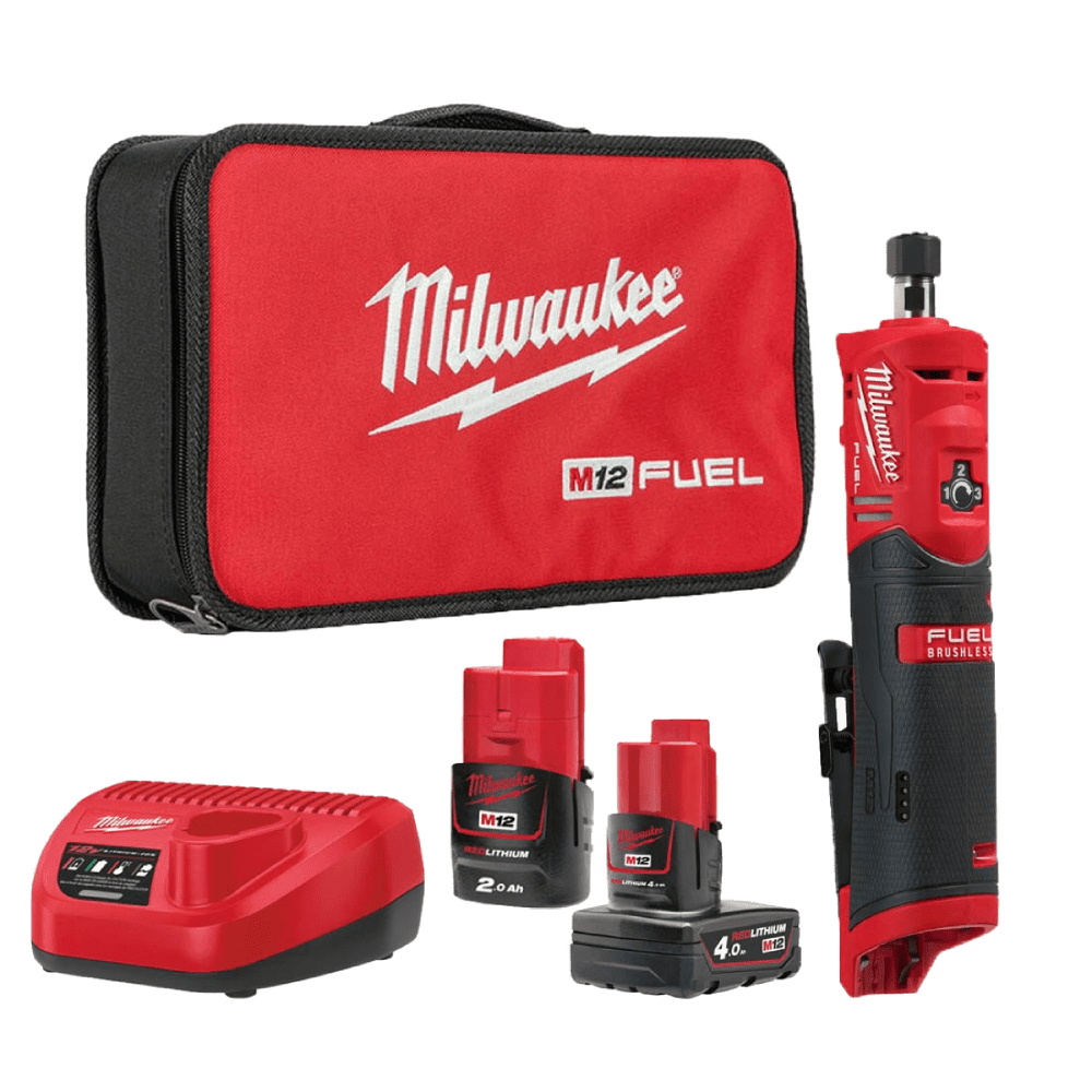 Polizor drept tip biax cu 2 acumulatori Milwaukee M12 FDGS-422B Polizor drept tip biax cu 2 acumulatori Milwaukee M12 FDGS-422B