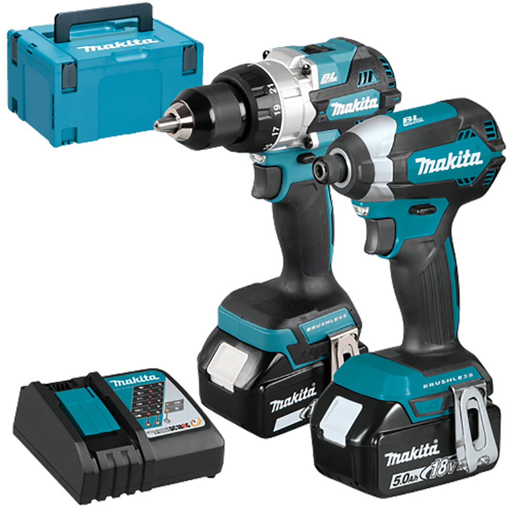 Set 2 scule cu 2 acumulatori Makita DLX2432TJ Set 2 scule cu 2 acumulatori Makita DLX2432TJ