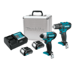 Set de 2 scule cu 2 acumulatori Makita CLX224X