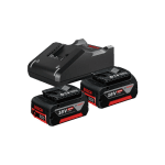 Set 2 acumulatori 18V cu 4Ah si incarcator rapid Bosch