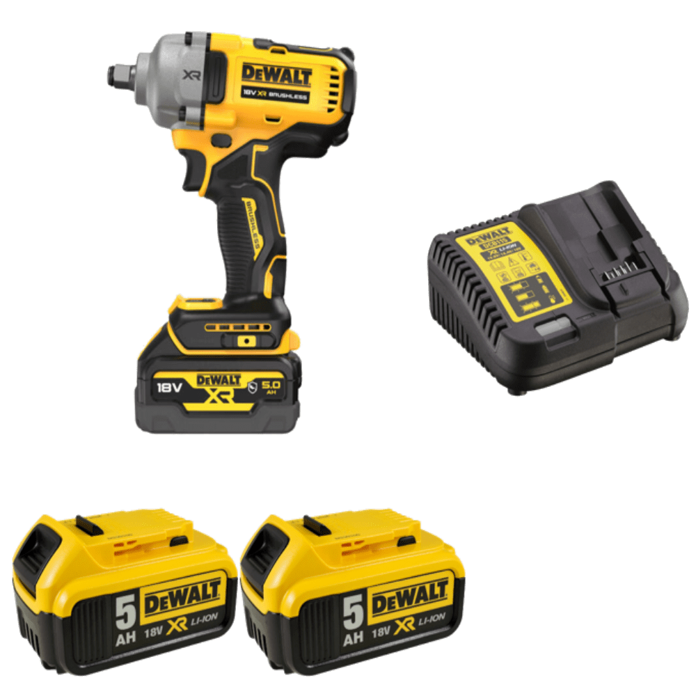 Masina de insurubat cu impact cu 2 acumulatori DeWalt DCF900P2G Masina de insurubat cu impact cu 2 acumulatori DeWalt DCF900P2G