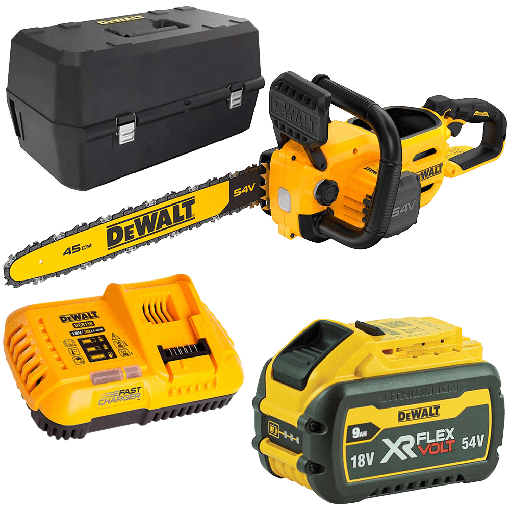 Motofierastrau cu 1 acumulator 54V DeWalt DCMCS574X1 Motofierastrau cu 1 acumulator 54V DeWalt DCMCS574X1