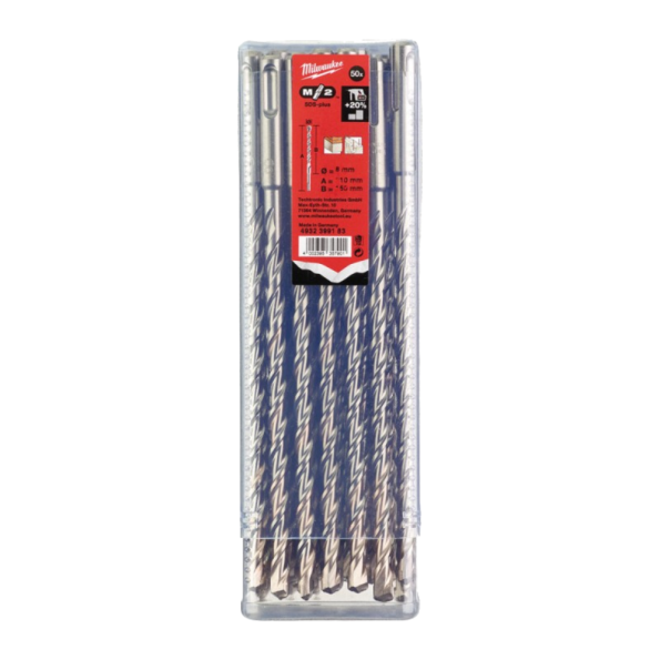 Burghie Milwaukee SDS-plus M2 Ø8.0x150x210mm-set 50 buc