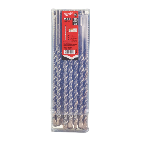 Burghie Milwaukee SDS-plus M2 Ø10x150x210mm-set 50 buc