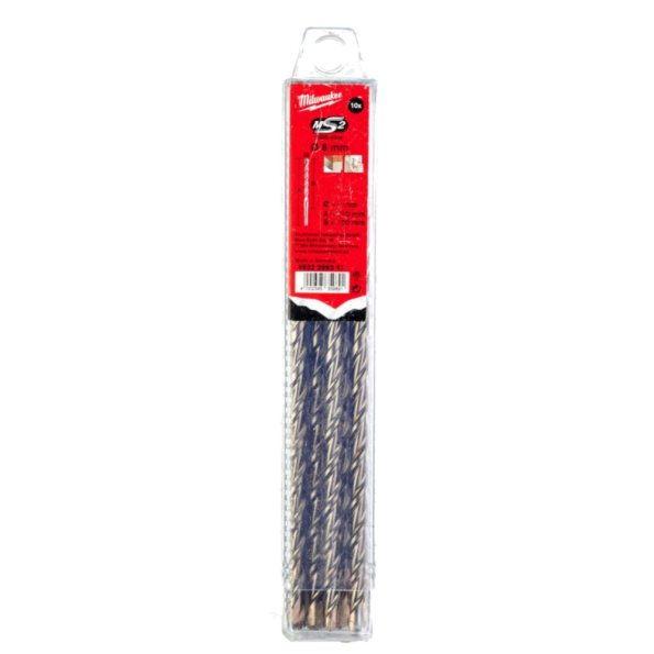 Burghie Milwaukee SDS-plus M2 Ø8.0x150x210mm-set 10 buc