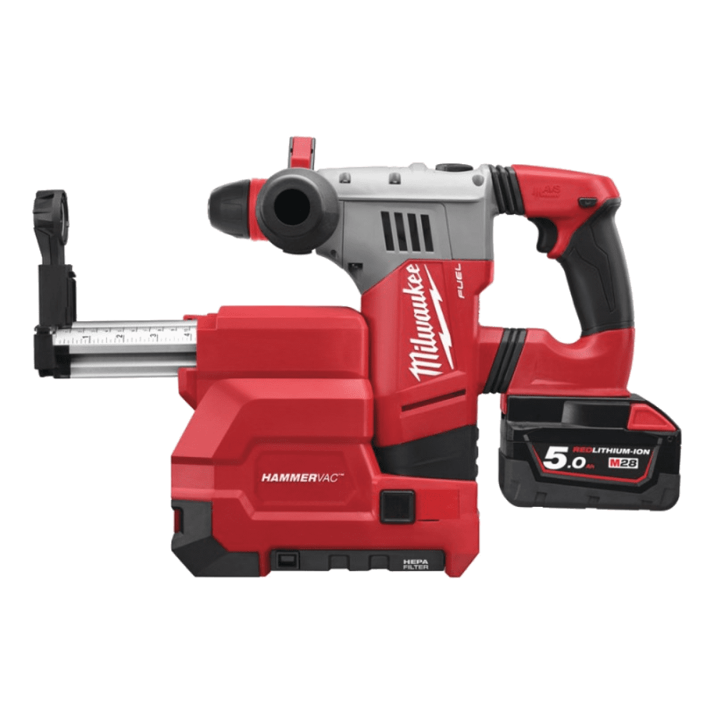 Ciocan rotopercutor cu 2 acumulatori Milwaukee SDS-Plus M28CHPXDE-502C Ciocan rotopercutor cu 2 acumulatori Milwaukee SDS-Plus M28CHPXDE-502C