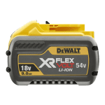 Acumulator glisant XR FlexVolt DeWalt DCB547 18/54V 9Ah