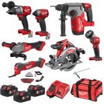 Set 7 scule electrice cu acumulatori Milwaukee M18FPP7A-503B