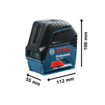 Nivela laser cu linii rosii Bosch GCL 2-15