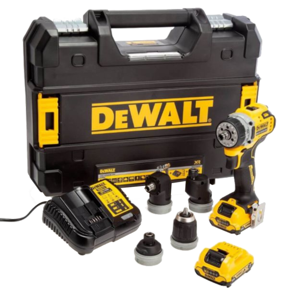 Masina de gaurit si insurubat DeWalt DCD703L2T cu 2 acumulatori 12V