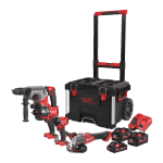 Set 4 scule cu acumulator Milwaukee M18 FPP4E-555T