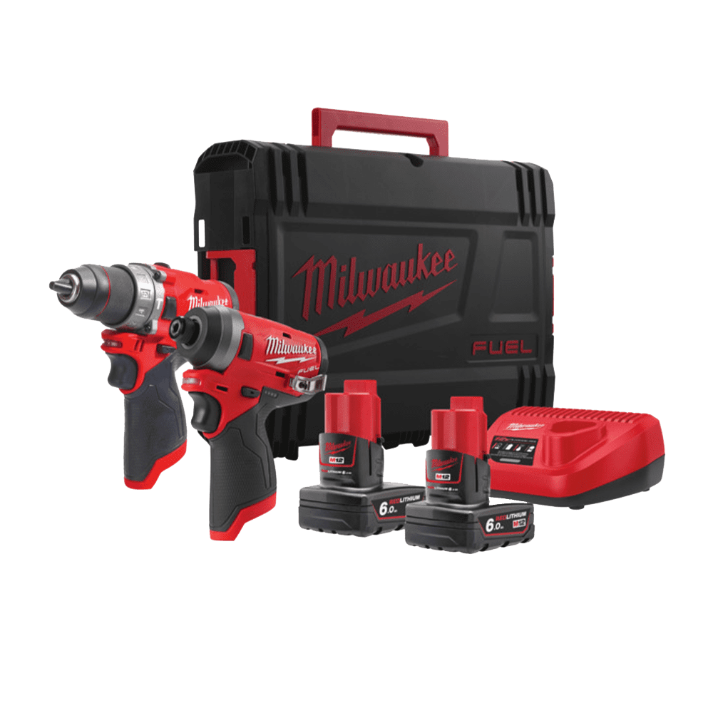Set 2 scule cu 2 acumulatori Milwaukee M12FPP2A-602X Set 2 scule cu 2 acumulatori Milwaukee M12FPP2A-602X
