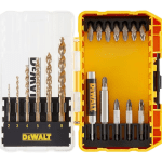 Set 19 biti insurubare si burghie de metal HSS-G Extreme DeWalt DT70711