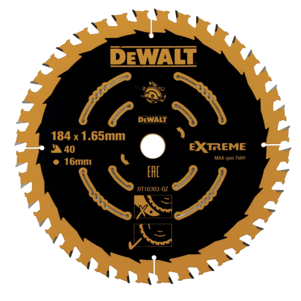 Panza fierastrau circular de taiere fina 184mm DeWalt DT10303