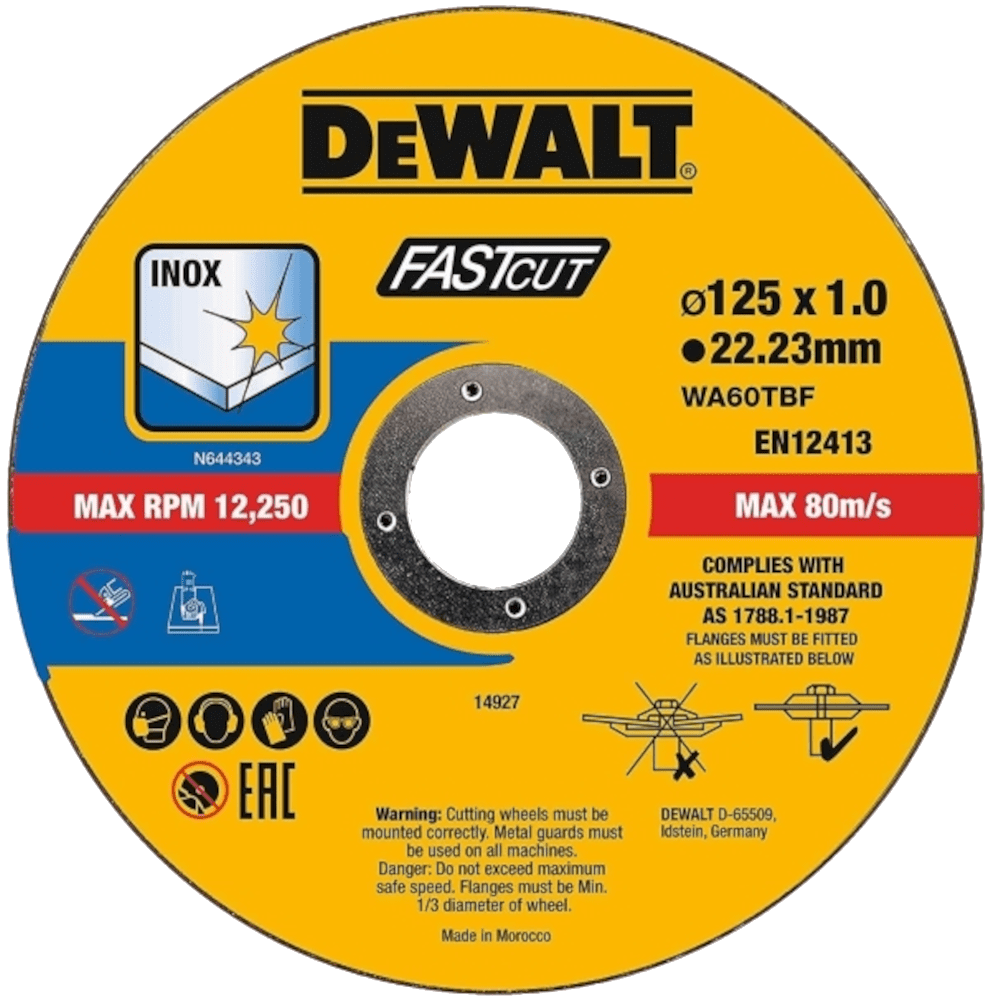 Disc abraziv taiere metal 125mm DeWalt DT20540-QZ 10 buc Disc abraziv taiere metal 125mm DeWalt DT20540-QZ 10 buc