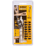 Set 10 biti insurubare cu impact cu cap pivotant DeWalt DT70518T