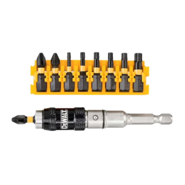 Set 10 biti insurubare cu impact cu cap pivotant DeWalt DT70578T