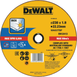 Disc abraziv taiere inox 230mm DeWalt DT43909 10 buc