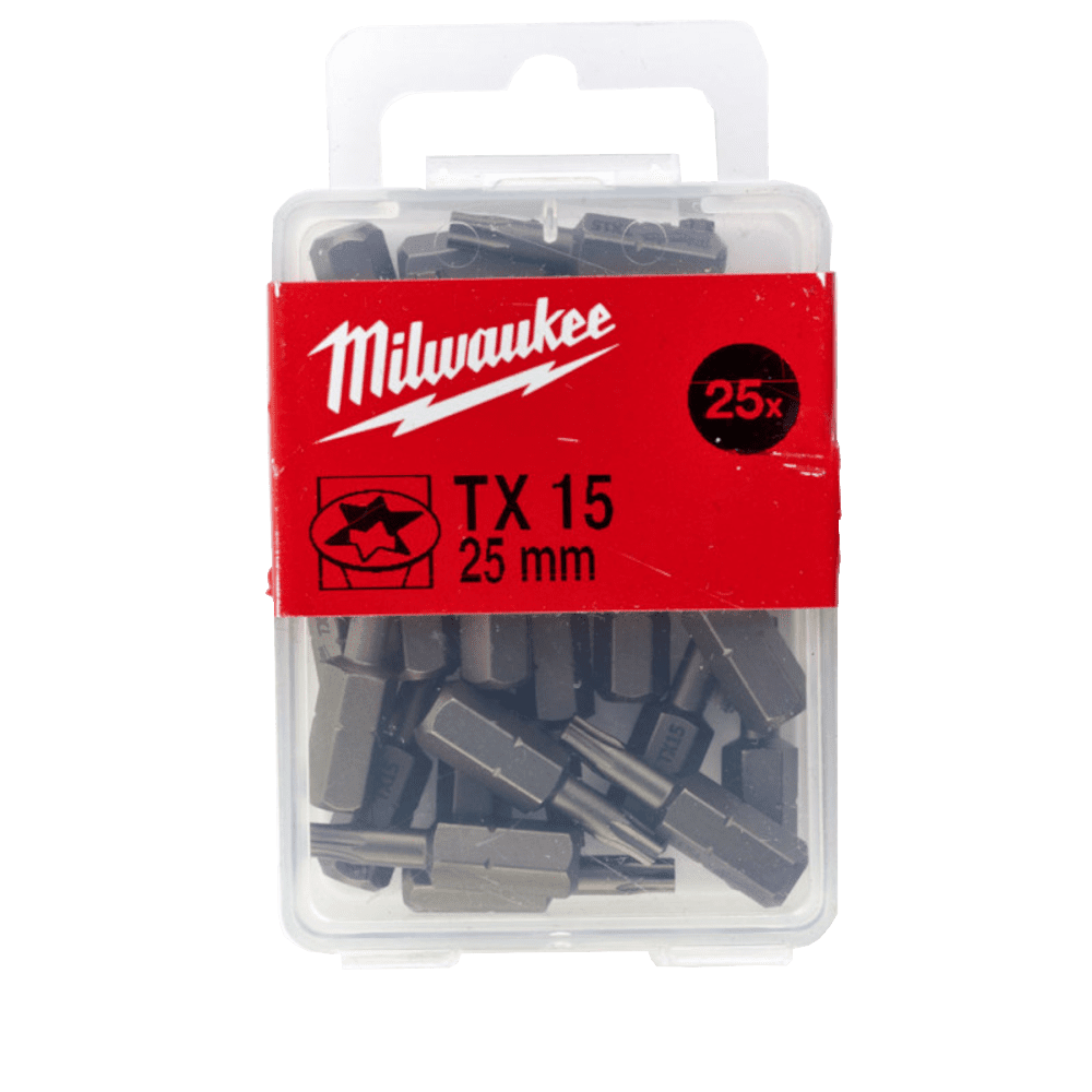 Set 25 biti standard TX15x25mm Milwaukee Set 25 biti standard TX15x25mm Milwaukee