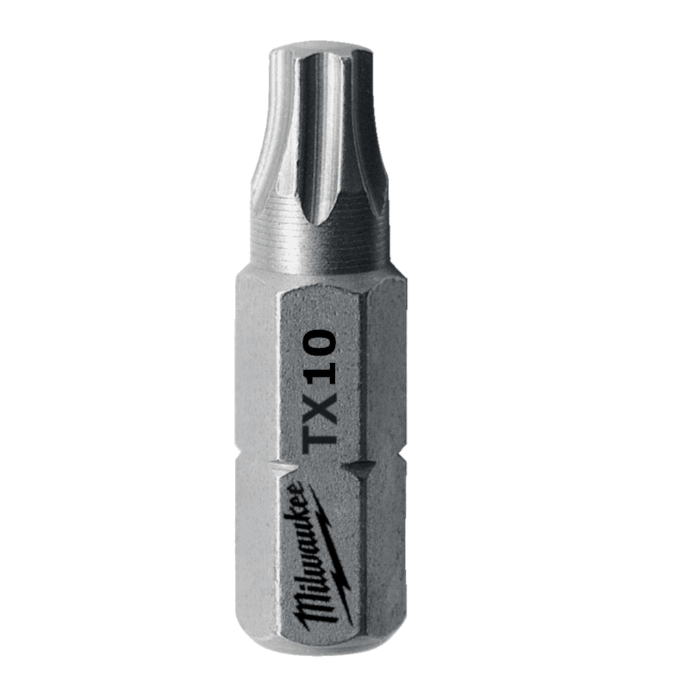Set 25 biti standard TX10x25mm Milwaukee Set 25 biti standard TX10x25mm Milwaukee