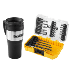 Set 25 biti insurubare si burghie de beton DeWalt DT70707 + Cana termica