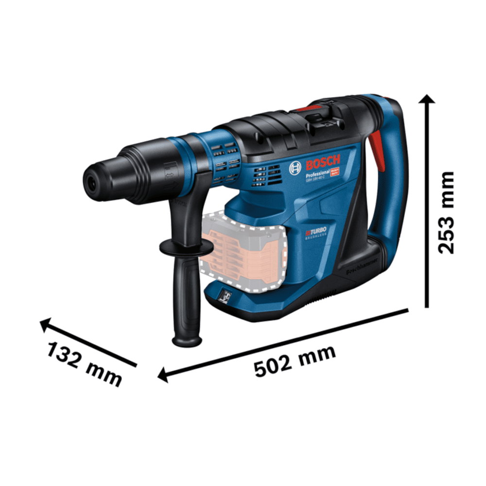 Ciocan rotopercutor fara acumulatori SDS-Max Bosch GBH 18V-40 C Ciocan rotopercutor fara acumulatori SDS-Max Bosch GBH 18V-40 C
