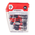 Set 25 biti de impact TX30x25mm Milwaukee SHOCKWAVE