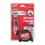 Ruleta magnetica 5m si desfacator sticle Milwaukee STUD