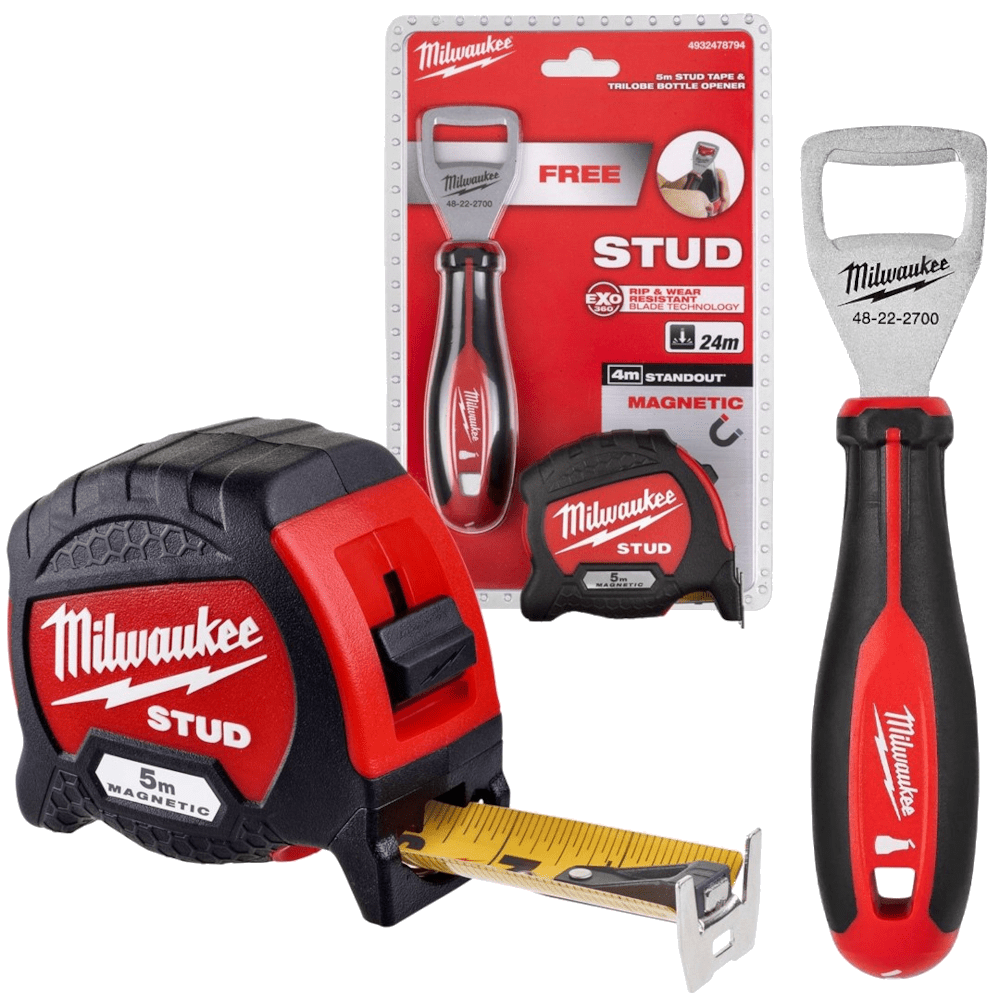 4932478794-2 Ruleta magnetica 5m si desfacator sticle Milwaukee STUD