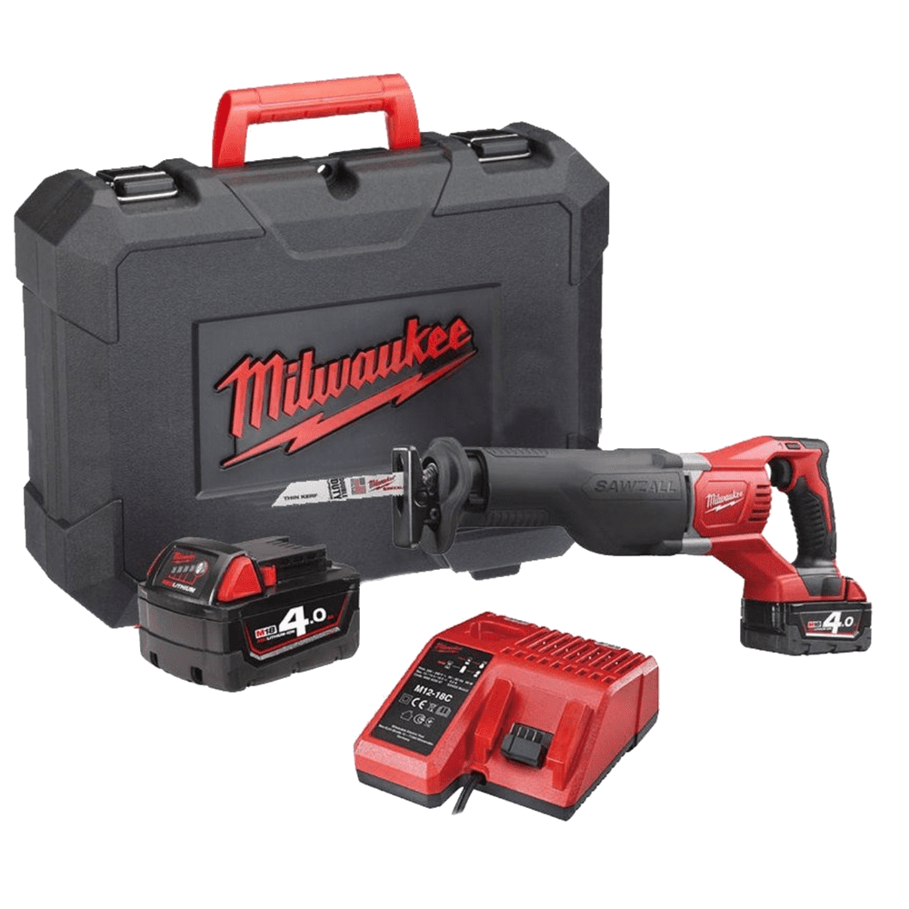 4933447285-2 Fierastrau sabie cu 2 acumulatori Milwaukee M18 BSX-402C