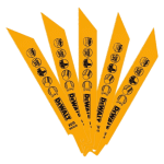 Set 5 panze fierastrau sabie de metal DeWalt DT2346 1 Set 5 panze fierastrau sabie de metal DeWalt DT2346