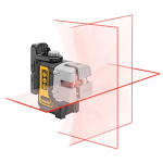 Nivela laser cu 3 linii de unda rosie DeWalt DW089K