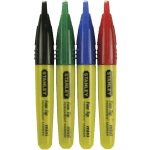 Set 4 markere santier cu varf fin 4 culori Stanley 1-47-329