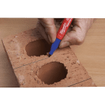 Set 4 markere santier cu varf fin in patru culori Milwaukee INKZALL